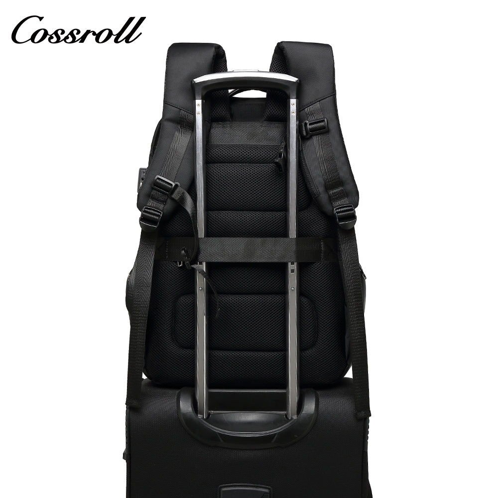 Casual Travel Waterproof Shoulder Bag Men USB Business Luggage Computer Double