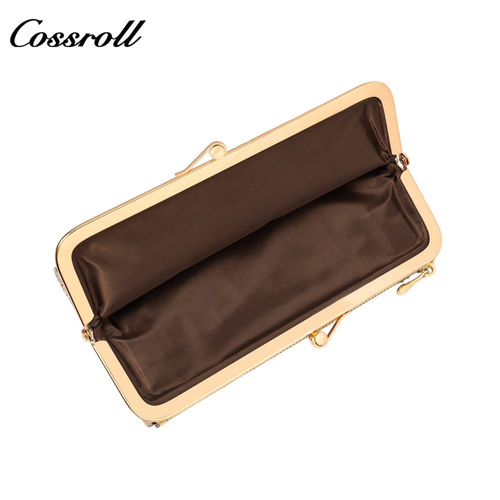 The Factory Produces genuine long card holder wallet geniune leather wallet