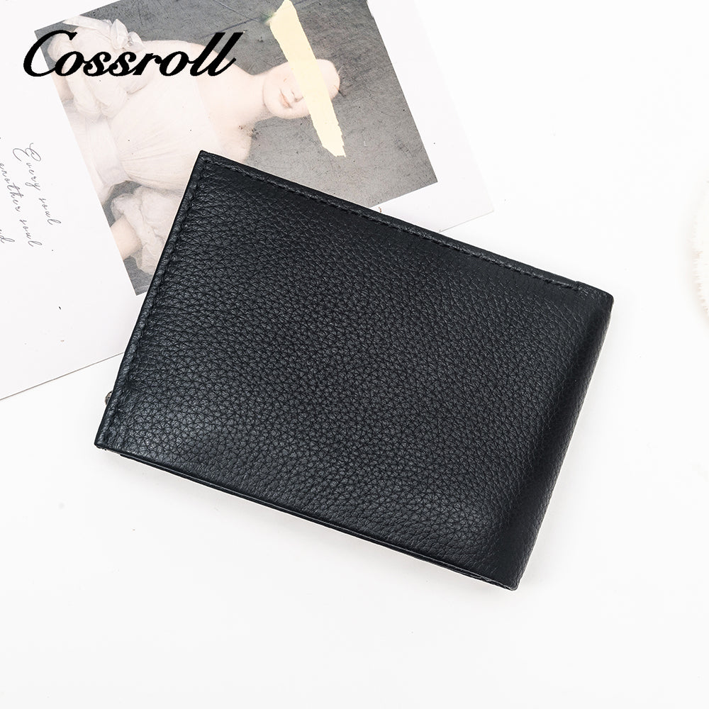 Latest Arrival Slim Men's Casual Wallet Short Real Leather Card Holder Short Wallet