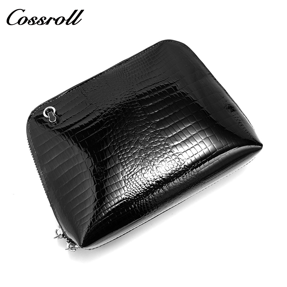 Crocodile leather handbag Shell Bag High Quality patent leather zipper shoulder bag New fashion cowhide crossbody bag