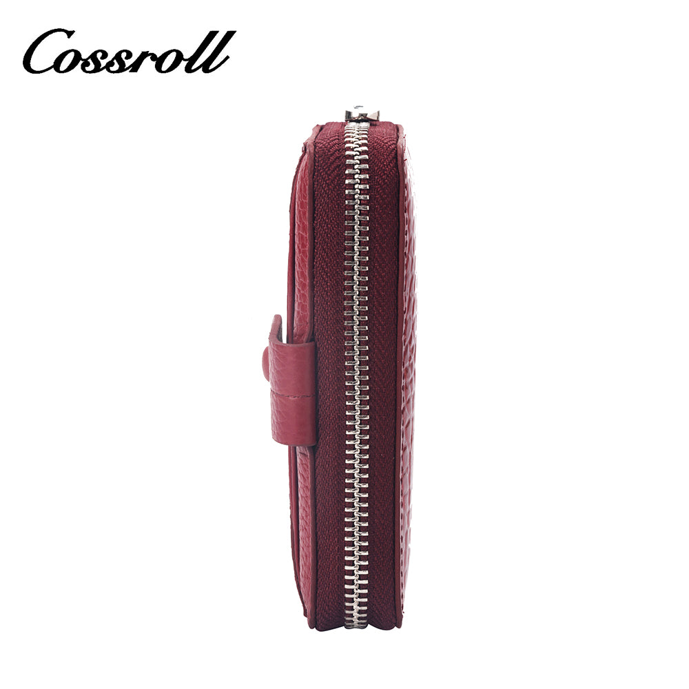 Macaron short wallet Crocodile print multi-card everyday everything fresh wallet