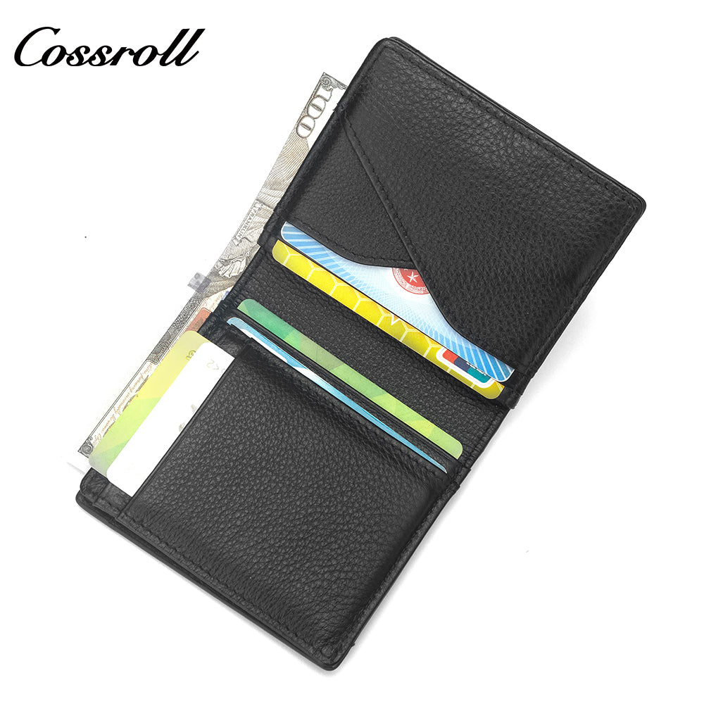 New factory custom leather money baotou layer cowhide change card bag patent leather holding women's purse custom