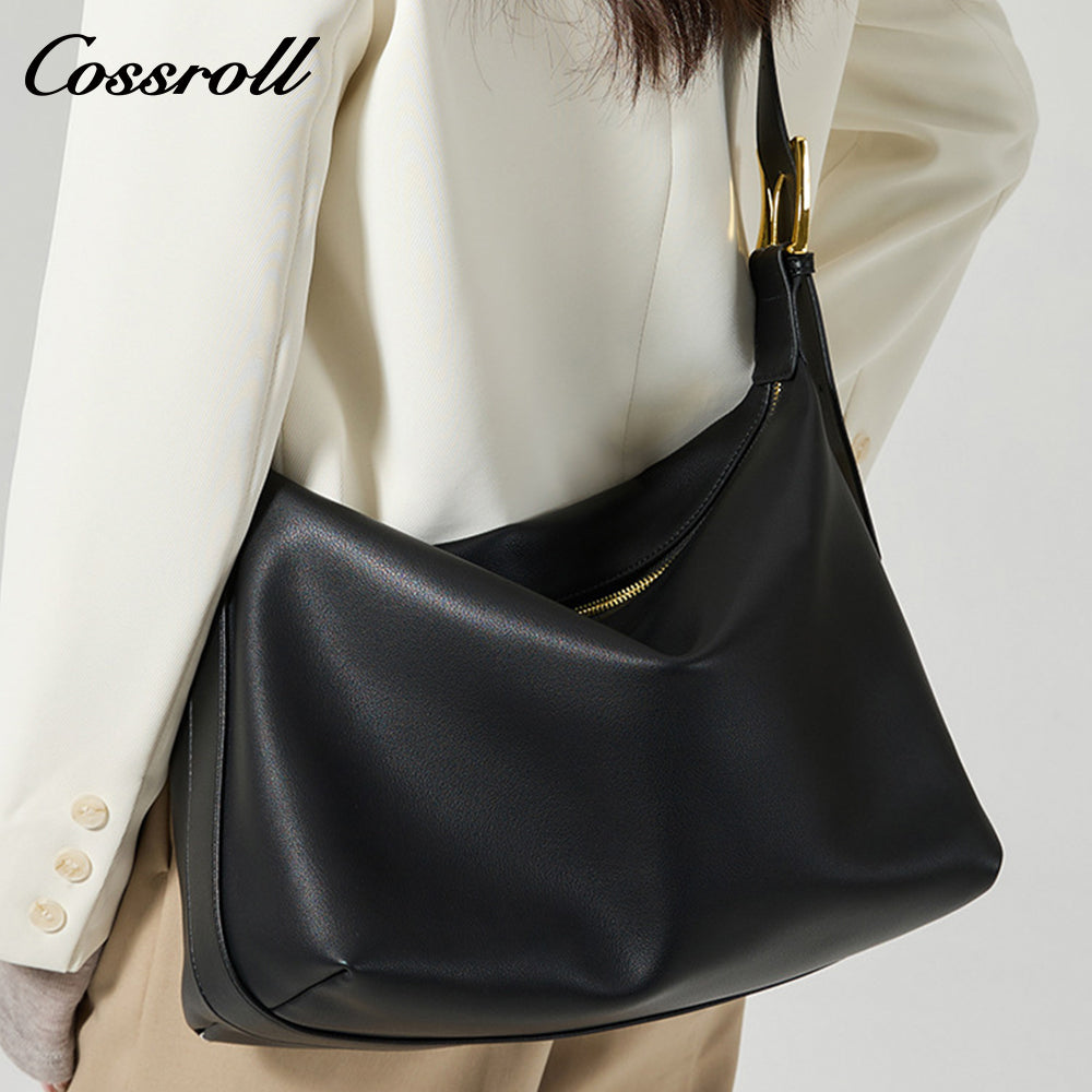 Genuine Leather Bag Crossbody Female New Lazy Wind Tote Large Capacity Shoulder Bag Female