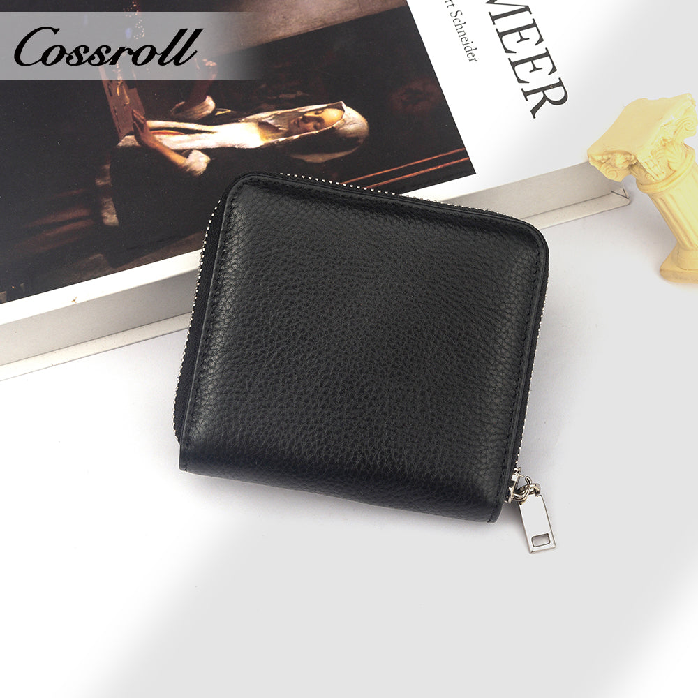 Innovative Design ladies purses multiple slots geniune leather wallet Lychee leather