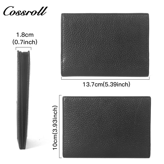 2024 New Products indestructible geniune leather wallet  Lychee leather