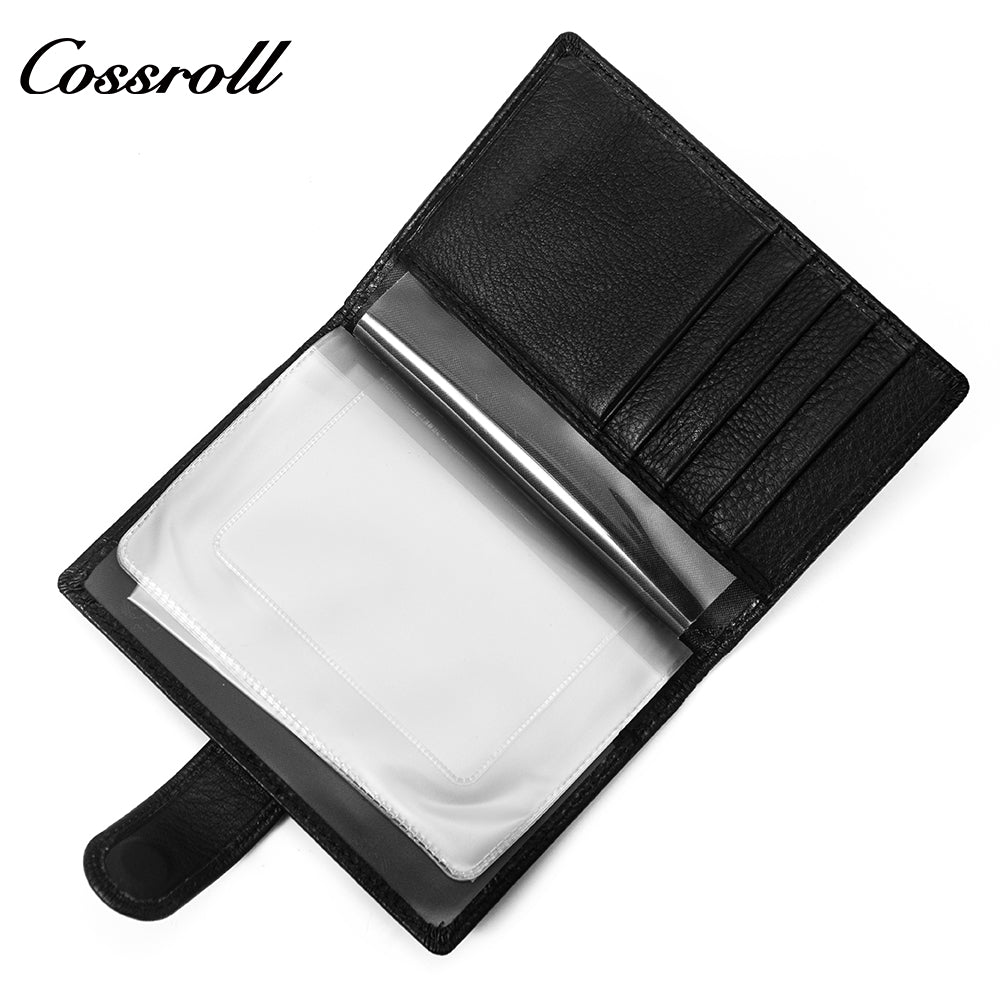 China Factory Promotion branded mens wallet men leather Lychee leather