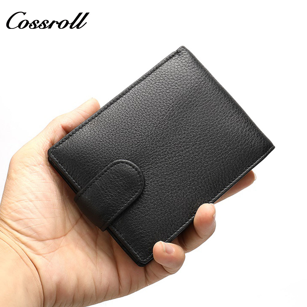 Hot men's wallet fashion short wallet soft leather money clip plus enclosure large capacity