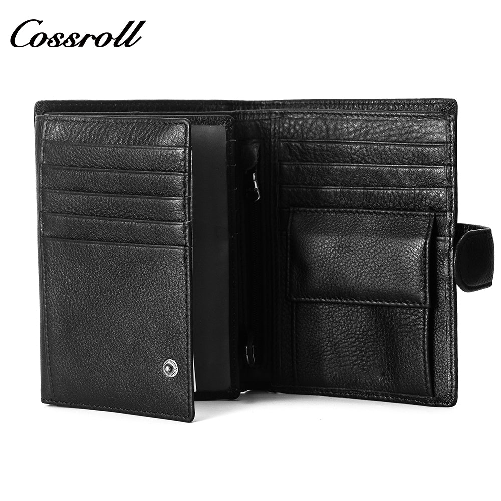 2024 New Genuine Leather Men's Wallet Short High-End Men's Wallet Best-Selling Style