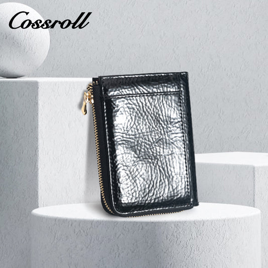 New Customization  black leather travel wallet for women With Good Shop