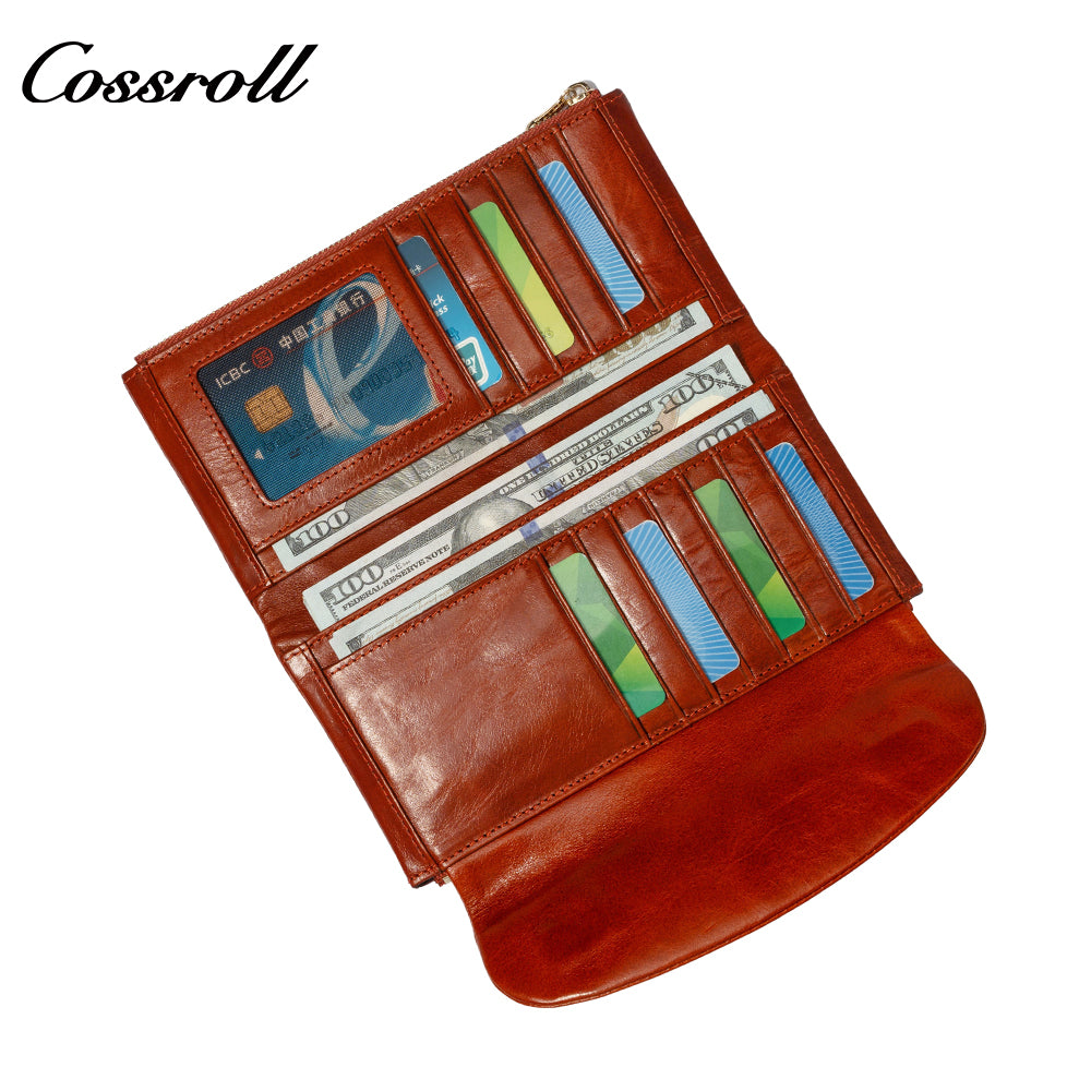 Customized High-End Leather Women's Wallets European market