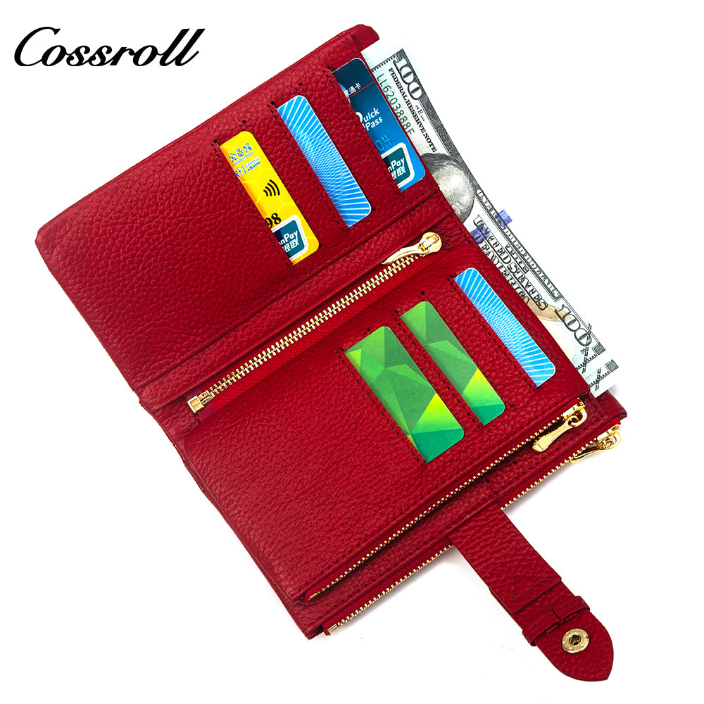 Most Selling Products cowhide wallet crocodile texture patent leather
