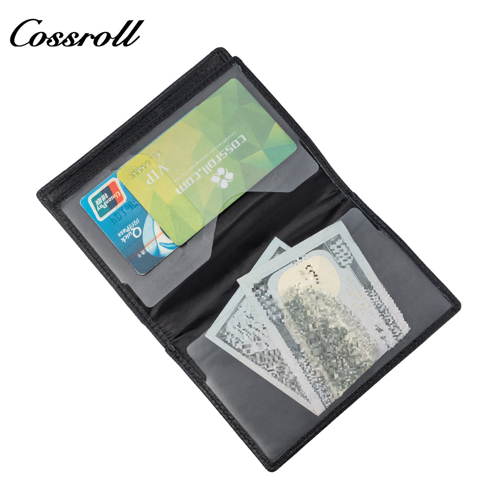 New men's buttonless light simple popular fashion leather wallet