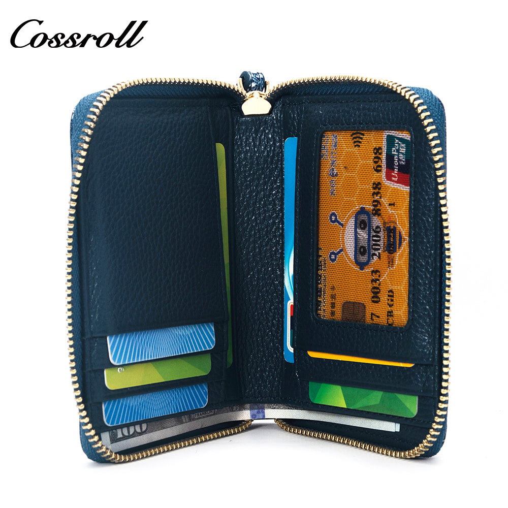 Best Selling Promotional Price luxury leather travel crocodile texture Genuine Leather