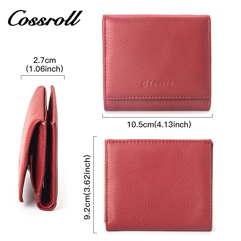 Coin Purse Genuine Leather Short Wallet