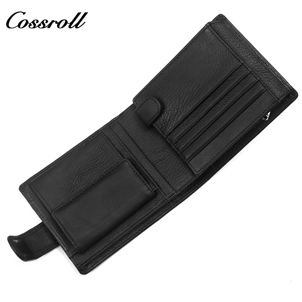 2024 New Genuine Leather Men's Wallet Short High-End Men's Wallet Factory Customized