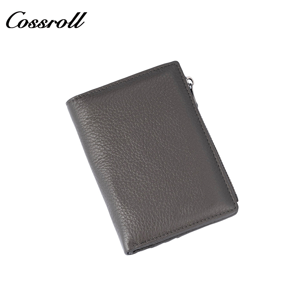 Leather Goods Factory Genuine Leather Wallet Multi-Card Slot Zipper Wallet Large Capacity Multifunctional Women's Wallet
