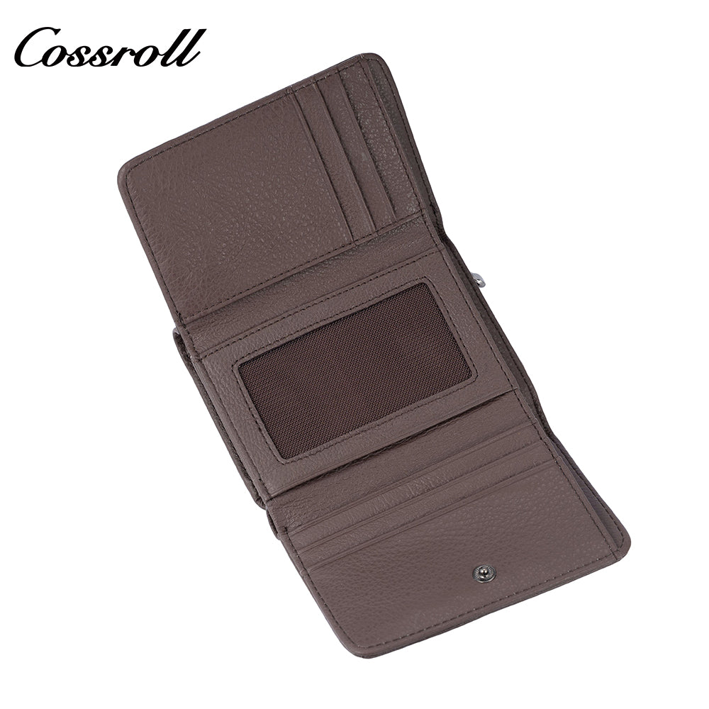 Short women's trifold wallet with large capacity new style multi-functional multiple card slots and coin pocket