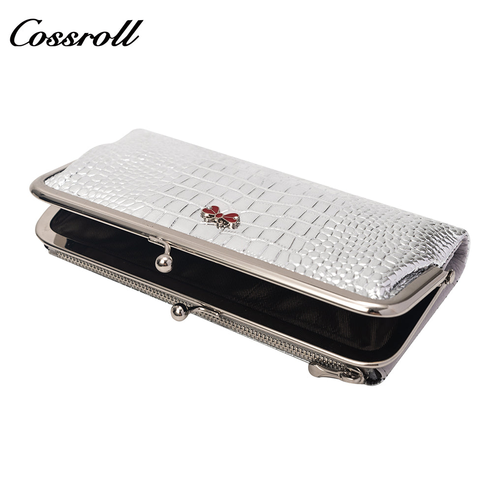 High Quality Wholesale leather luxury crocodile texture Genuine Leather