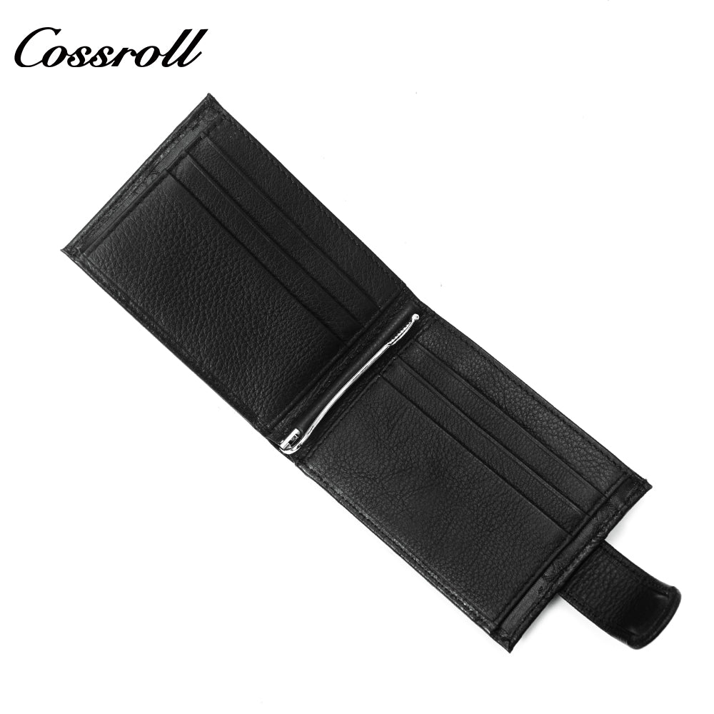 Young men's leather short wallet 2024 new first layer cowhide wallet simple ultra-thin business wallet