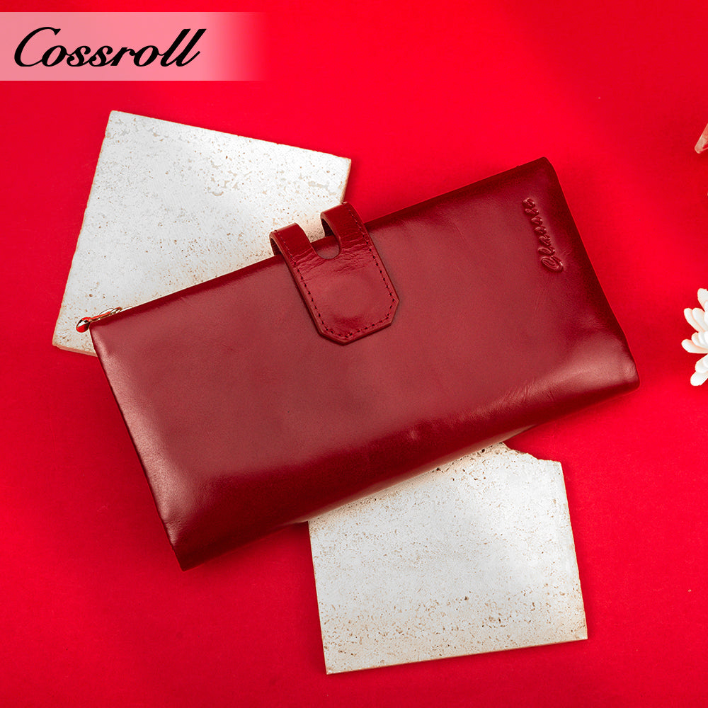 Customized Design Products wallets for women fashionable oil wax leather