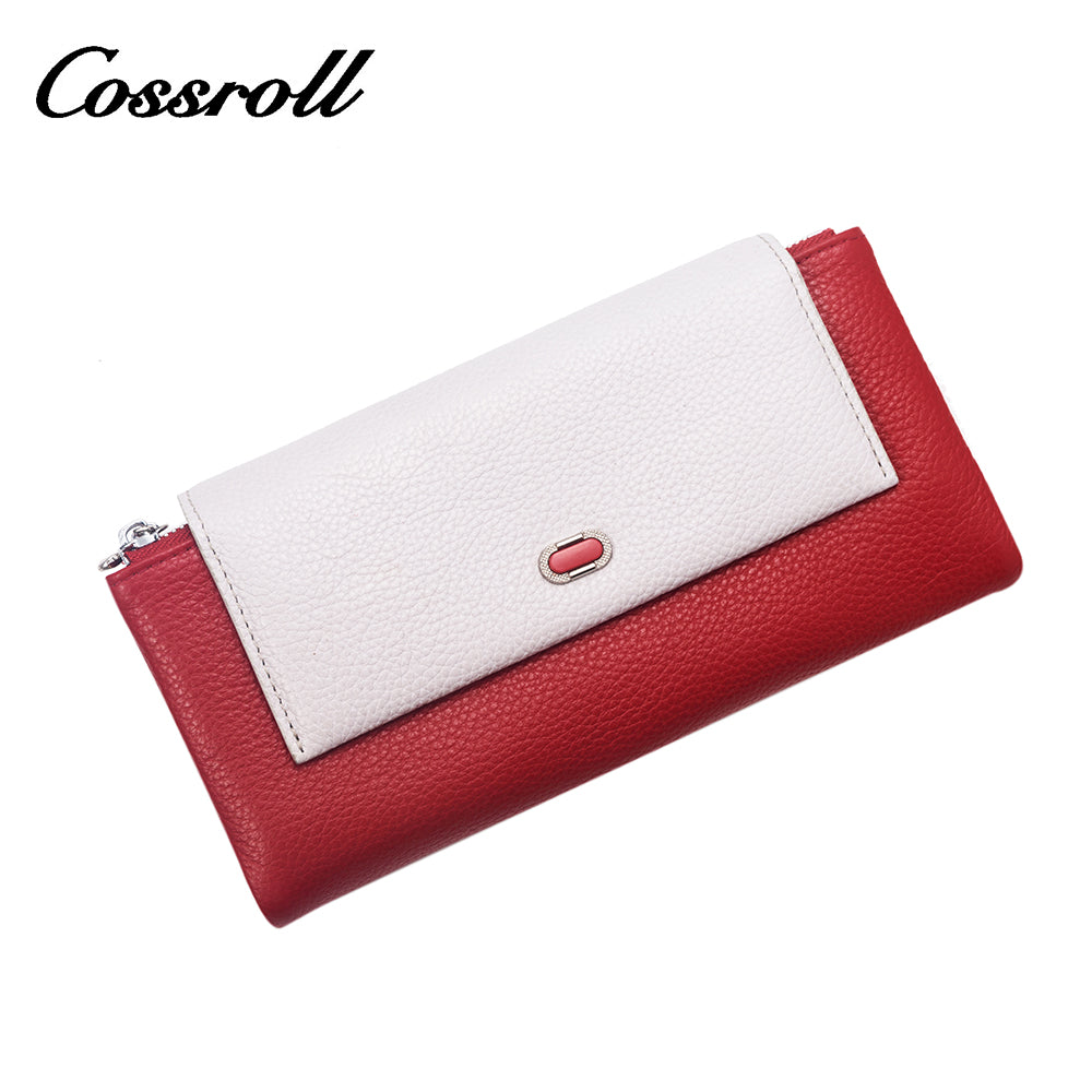 Leather hand handbag female pure cowhide long wallet 2024 new all-in-one large capacity mobile phone multi-card position