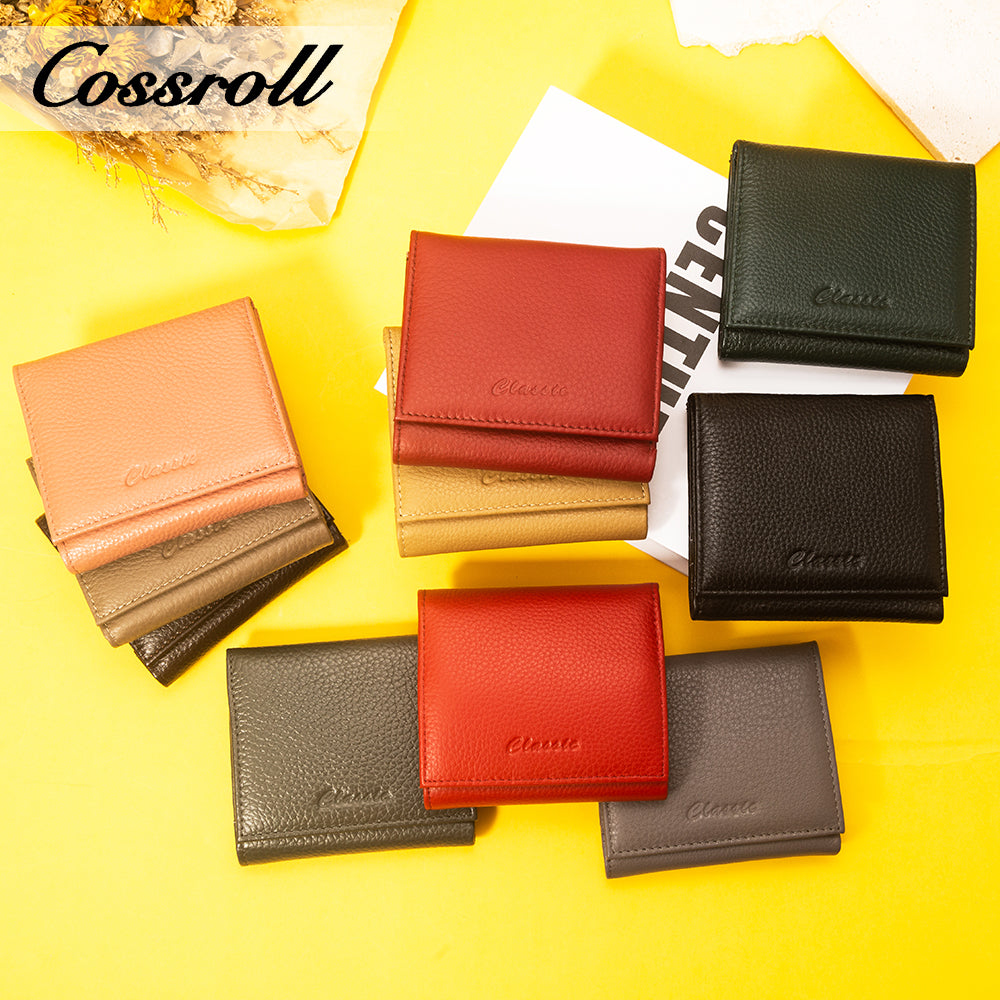 Coin Purse Genuine Leather Short Wallet