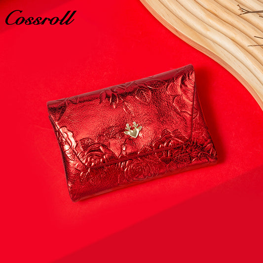 Best Selling leather luxury women small wallet Genuine Leather