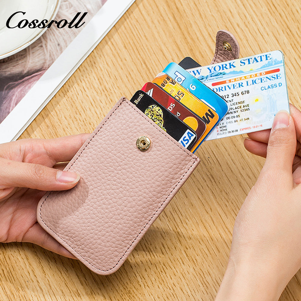 Pull out multi-card card holder Large capacity ID card holder anti-degaussing compact ultra-thin card holder