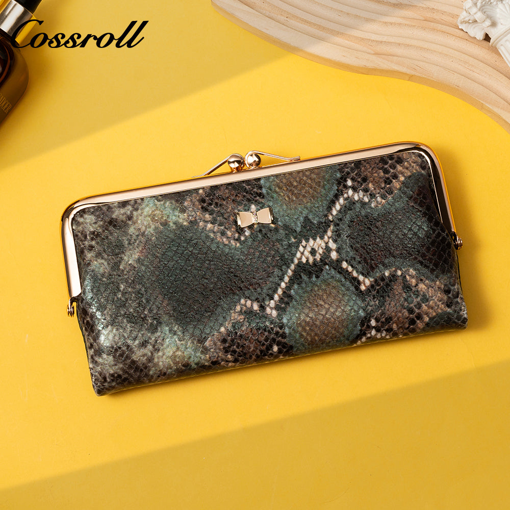 Factory Direct Supply real leather women geniune leather wallet