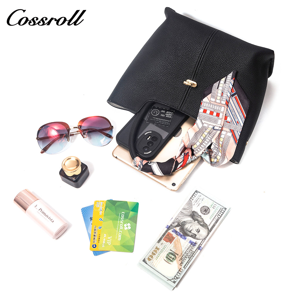 2024 New Fashion Single Shoulder Crossbody Bag Versatile Niche Silk Scarf Women's Handbag Bucket Bag Best Selling Style