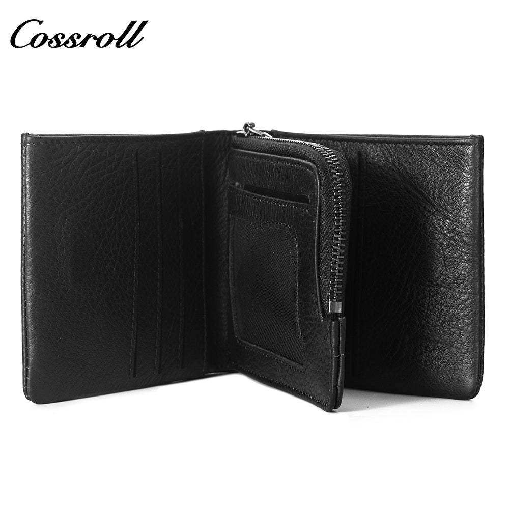 2024 New Genuine Leather Men's Wallet Short High-End Men's Wallet Best-Selling Style
