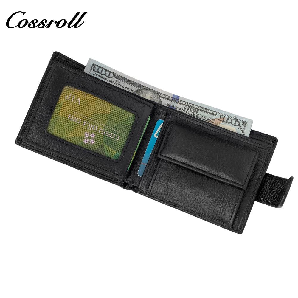 Zero Money Men's Leather Wallet Multifunctional Loose Money Pouch Short Money Clip