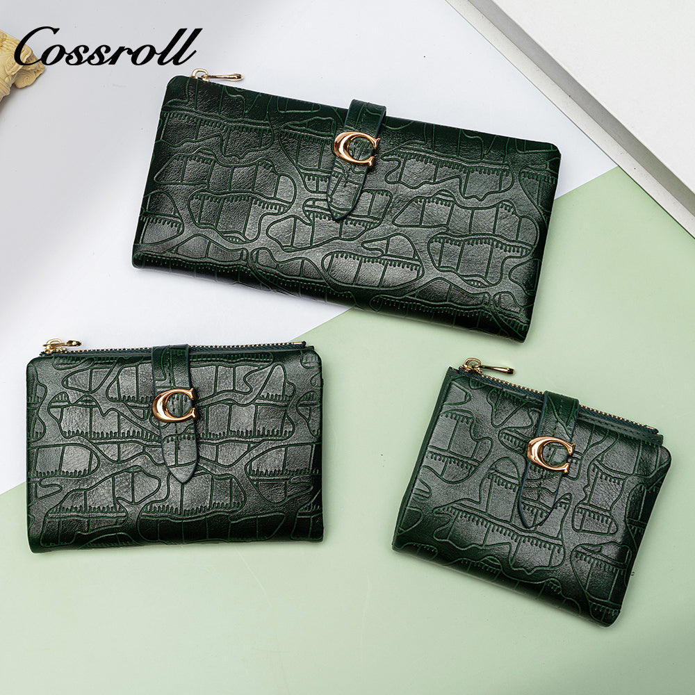 Best Selling leather luxury women small wallet Genuine Leather