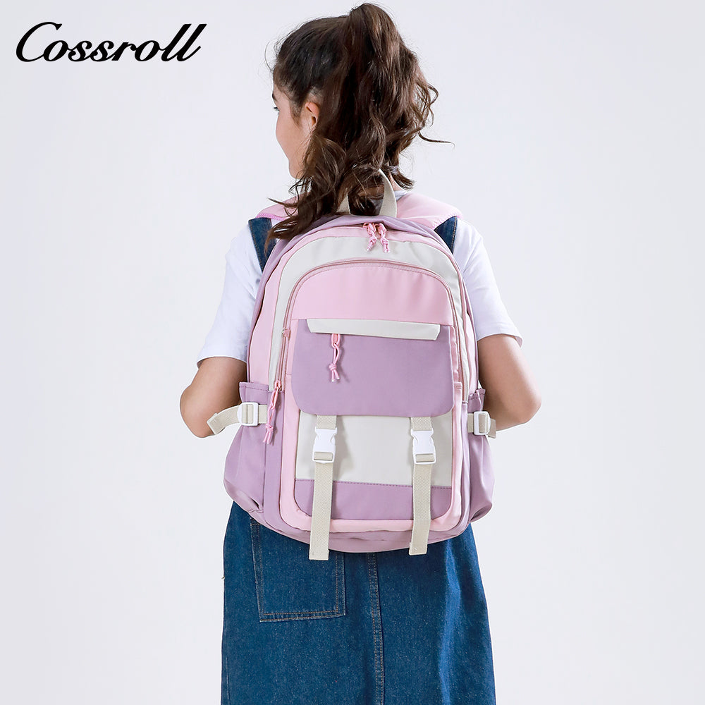 Large capacity high middle school female shoulder bag travel schoolbag