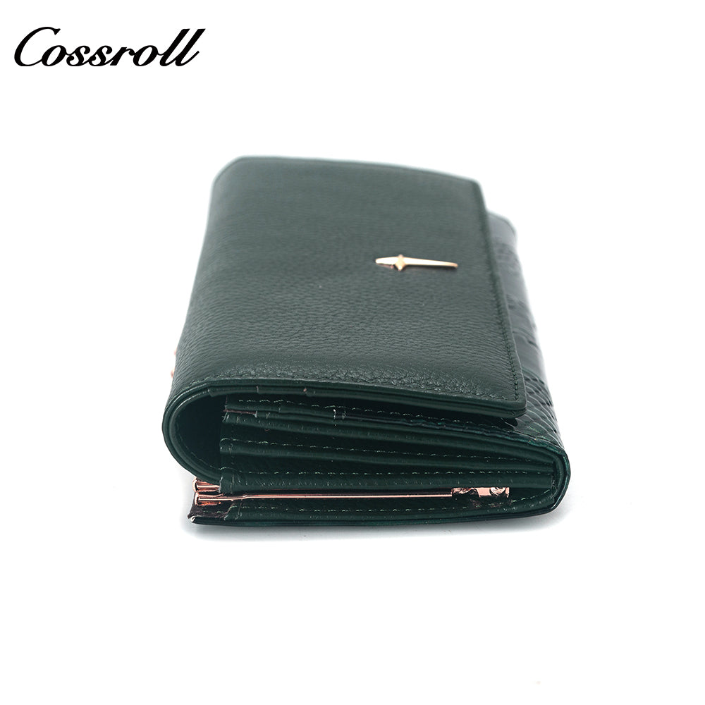 Wholesale High Quality ladies purse geniune leather wallet Lychee leather