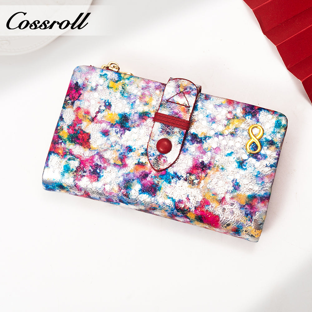 Factory Direct Supply real leather women geniune leather wallet