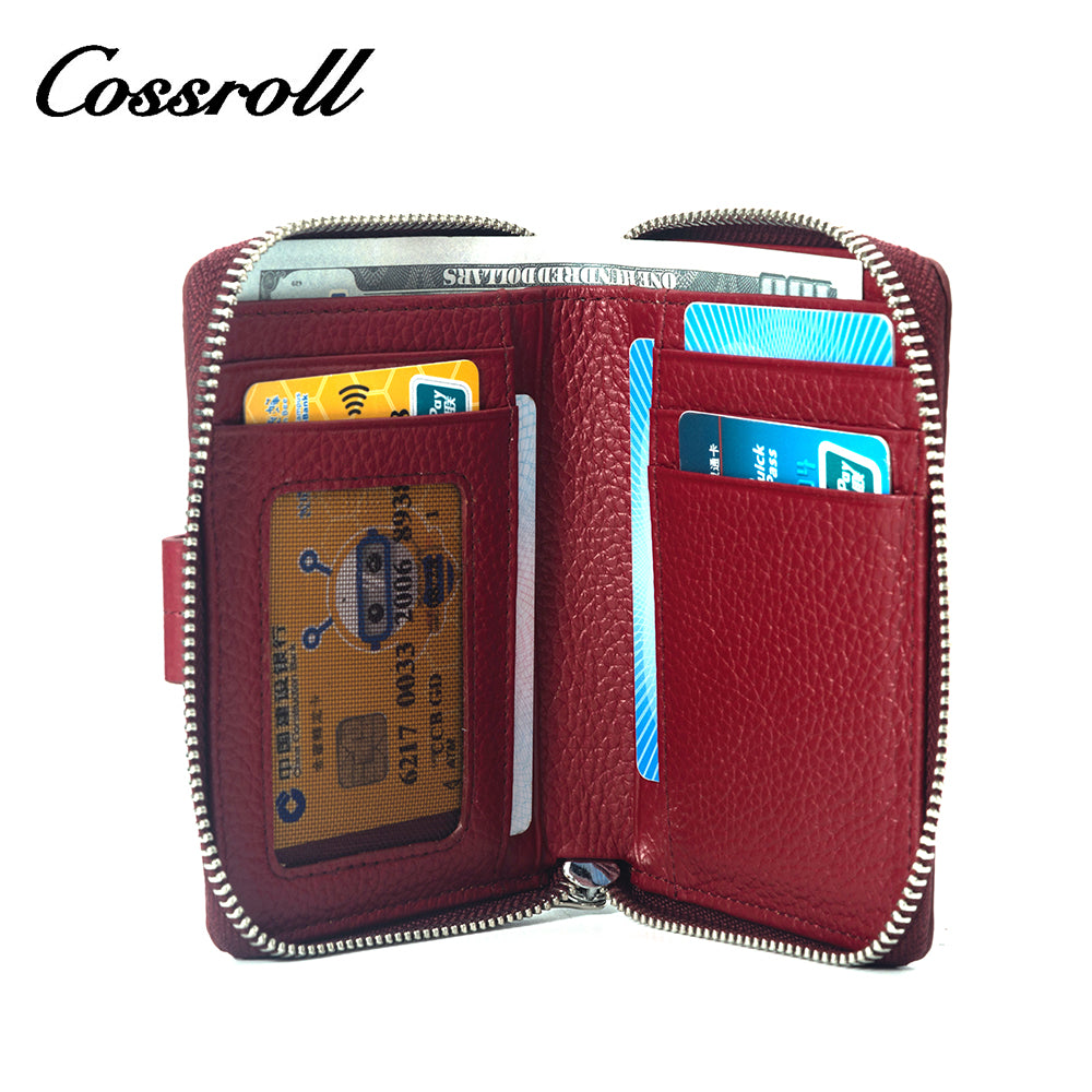 Macaron short wallet Crocodile print multi-card everyday everything fresh wallet