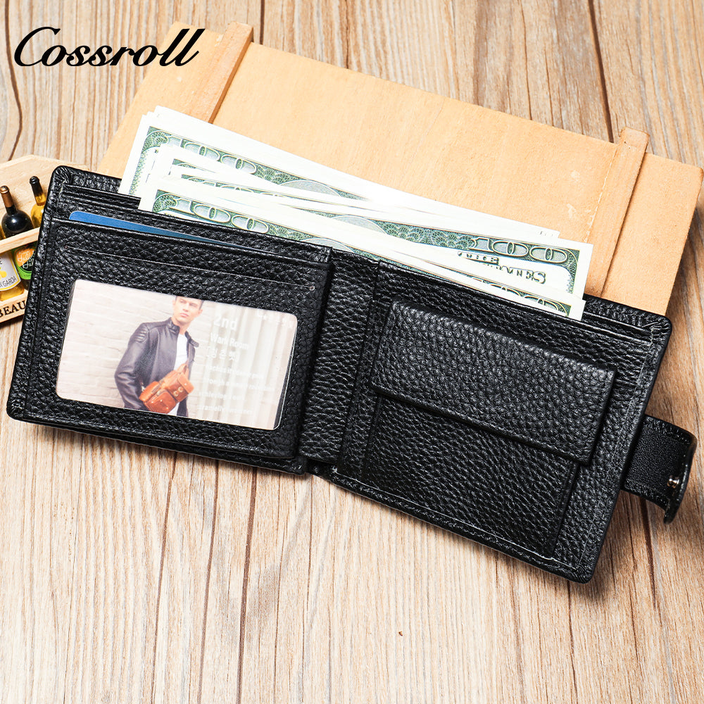 Men's wallet Genuine Leather US Dollar Clip Coin Purse Clutch Purse Clutch Soft Leather