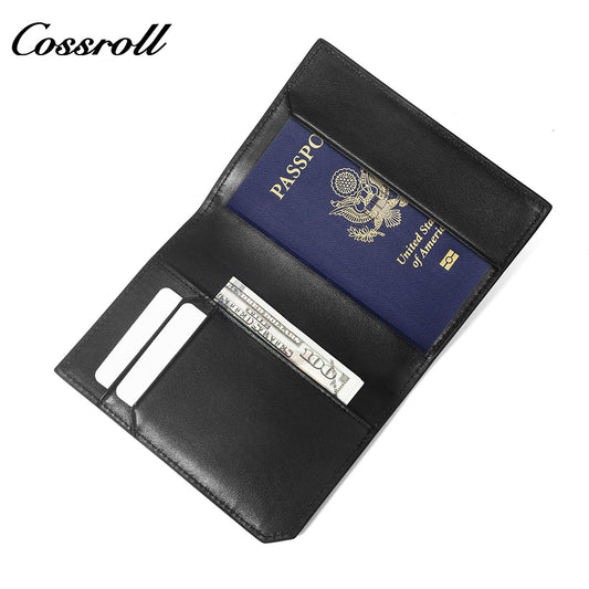 Diamond Quilted Genuine Leather Bifold Short Card Wallet, Multi-Slot Card Holder with Passport Pocket, Minimalist Bifold Purse for Daily Commute