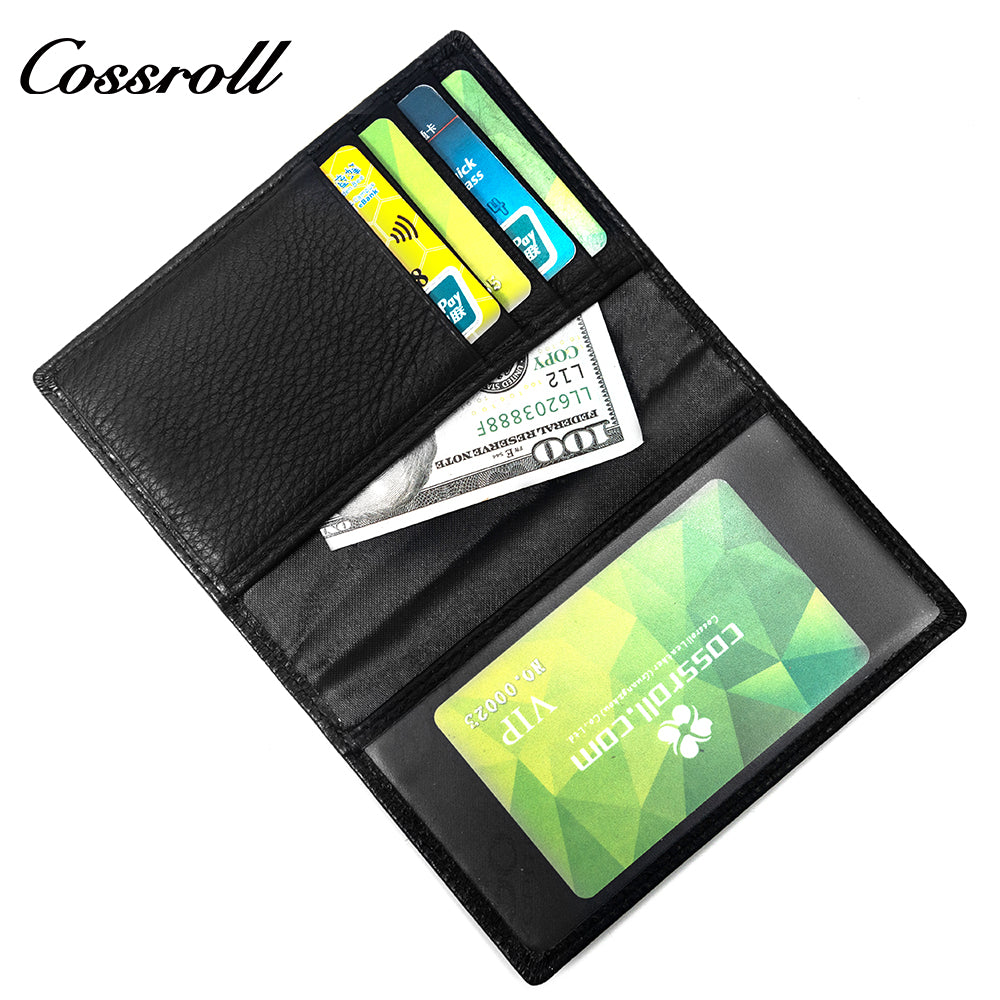 China Big Factory Good Price best quality genuine leather wallet Lychee leather