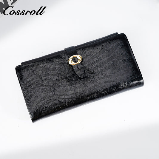 Professional Manufacturer large leather purse manufacturers custom geniune leather wallet