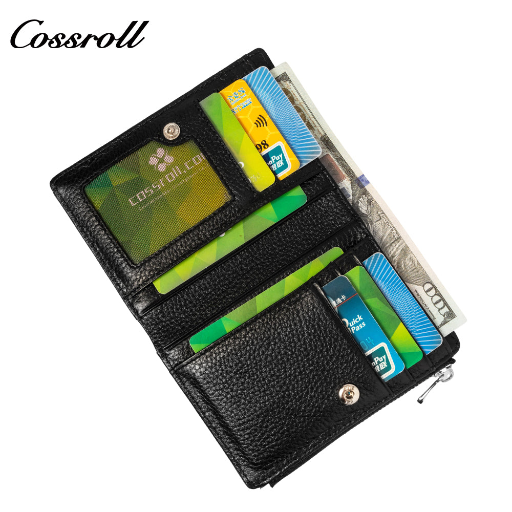 Women's Wallet Zipper Multifunctional Japan and South Korea Coin Pouch Snap Button Simple Premium Feeling Money Clip