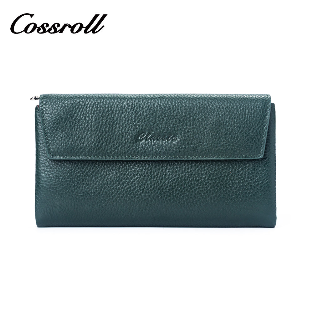 Genuine Leather Bifold Zipper Soft Wallets