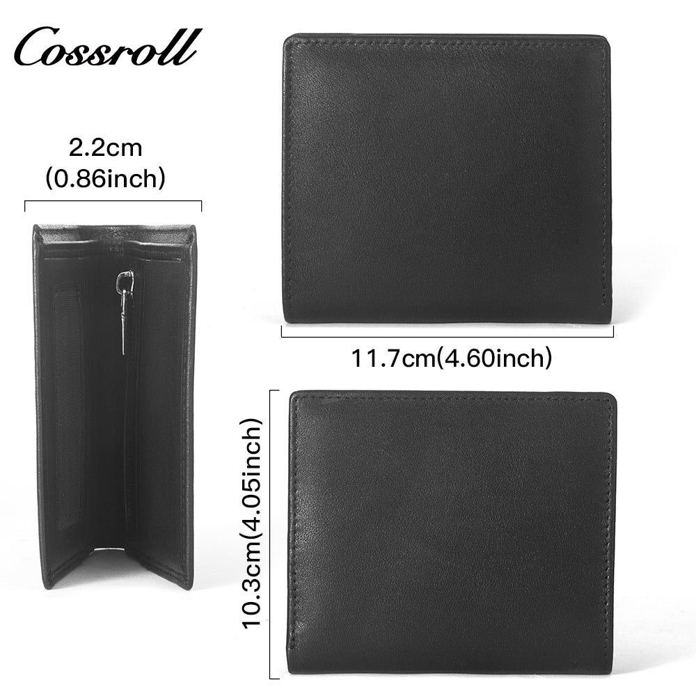 New leather wallet short first layer cowhide women's advanced sense purse small purse for women