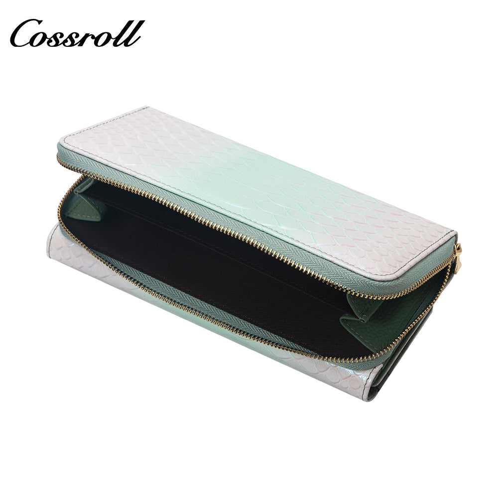 Best Selling Promotional Price luxury leather travel crocodile texture Genuine Leather