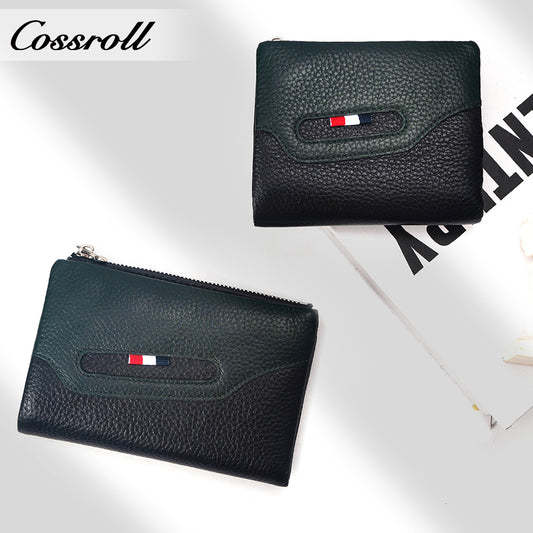 Wholesale High Quality ladies purse geniune leather wallet Lychee leather