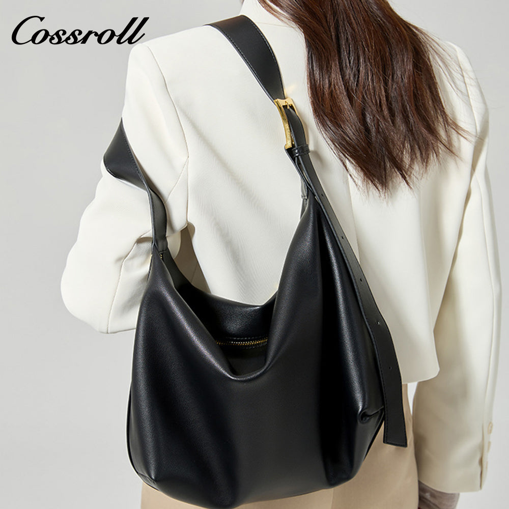 Genuine Leather Bag Crossbody Female New Lazy Wind Tote Large Capacity Shoulder Bag Female