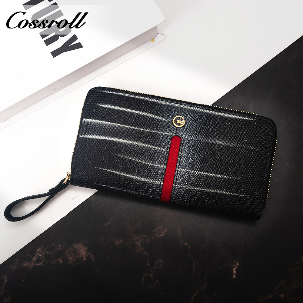 Most Popular best brand leather long wallet female Genuine Leather