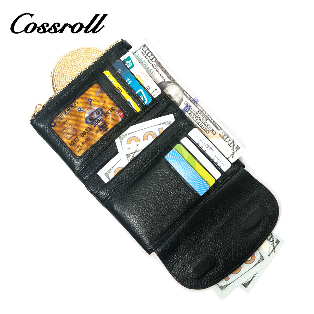 Professional Manufacturer large leather purse manufacturers custom geniune leather wallet