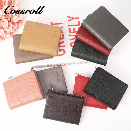 Spot Goods green leather small wallet women's With Wholesale direct sales